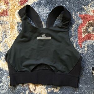 (Sold) Adidas by Stella McCartney Black Sports Bra with zipper